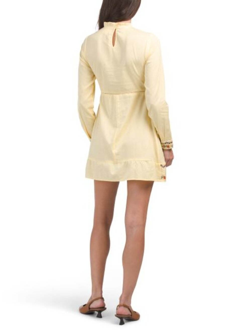 US TOGETHER Embroidered Long Sleeve Mini Dress - Picture 2 of 5
